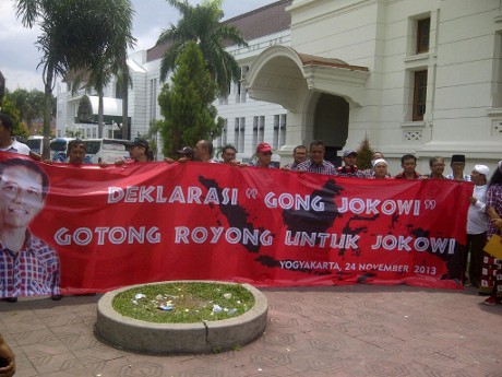 Ratusan Warga Yogya Deklarasikan Gong Jokowi