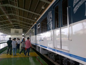 Kereta Api Bandara Buatan Korea Mogok di Deli Serdang