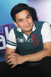 Dalam kesempatan yang sama, Syahnaz juga tampak akrab dengan adik Olga Syahputra, Billy. Gus Mun/detikHOT.