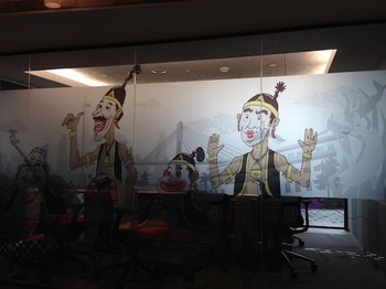 Khrisna juga memaparkan apa saja proyek yang digarap Google di Indonesia. Misalnya, Google Art Project, digitilisasi museum nasional di indonesia, serta channel di YouTube.
