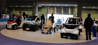 Pada Smart Mobility City menampilkan kendaraan-kendaraan seperti mobil mungil bertenaga listrik, motor listrik serta alat transportasi kecil bertenaga listrik yang mudah dikendarai dan terintegrasi sistem transportasi cerdas.