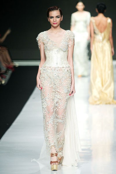 Jakarta, Indonesia - 23 Oktober 2013. Hengki Kawilarang DIVA. Jakarta Fashion Week 2014 at Senayan City. Jakarta. [Foto: Mohammad Abduh/Wolipop]