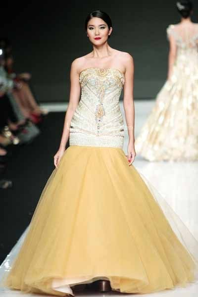 Jakarta, Indonesia - 23 Oktober 2013. Hengki Kawilarang DIVA. Jakarta Fashion Week 2014 at Senayan City. Jakarta. [Foto: Mohammad Abduh/Wolipop]