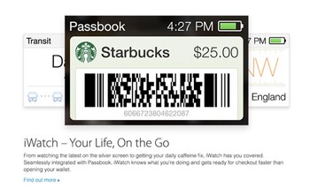 Konsep Passbook di iWatch. (Kredit foto: Sourcebits)