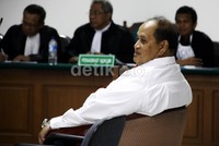 Emir Moeis menjalani sidang perdana di Pengadilan Tipikor, Jakarta. Lamhot Aritonang/detikFoto.
