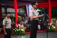 Kapolda Metro Jaya Irjen Polisi Putut Eko Bayuseno memimpin apel Operasi Zebra Jaya 2013.