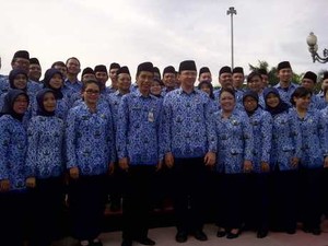 Upacara Korpri Bubar, Jokowi-Ahok Laris Jadi Model