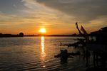 Seperti Ini Sunset Cantik di Sungai Musi
