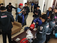 Briefing kelengkapan alat dan lainnya di hotel sebelum berangkat menuju Solo.