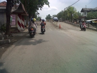 Jembatan Branjangan Kini Tak Berportal Lagi