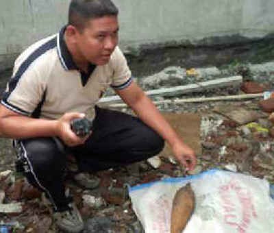 Gali Septic Tank, Dua Pekerja Temukan Mortir Tua