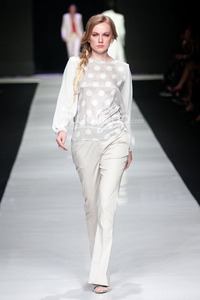 Jakarta, Indonesia - 24 Oktober. Hans Ubbink Spring/Summer 2014. Jakarta Fashion Week 2014 at Senayan City. 24 Oktober 2013. Jakarta. [Foto: Mohammad Abduh/Wolipop]