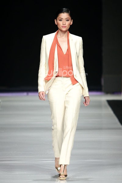 Jakarta, Indonesia - 24 Oktober. Hans Ubbink Spring/Summer 2014. Jakarta Fashion Week 2014 at Senayan City. 24 Oktober 2013. Jakarta. [Foto: Mohammad Abduh/Wolipop]