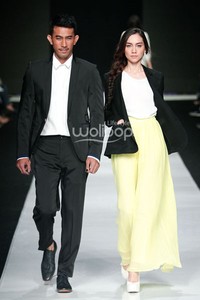 Jakarta, Indonesia - 24 Oktober. Hans Ubbink Spring/Summer 2014. Jakarta Fashion Week 2014 at Senayan City. 24 Oktober 2013. Jakarta. [Foto: Mohammad Abduh/Wolipop]