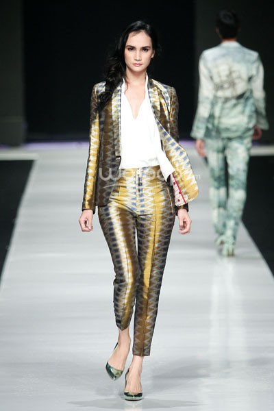 Jakarta, Indonesia - 24 Oktober. Hans Ubbink Spring/Summer 2014. Jakarta Fashion Week 2014 at Senayan City. 24 Oktober 2013. Jakarta. [Foto: Mohammad Abduh/Wolipop]