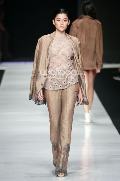 Jakarta, Indonesia - 24 Oktober. Hans Ubbink Spring/Summer 2014. Jakarta Fashion Week 2014 at Senayan City. 24 Oktober 2013. Jakarta. [Foto: Mohammad Abduh/Wolipop]