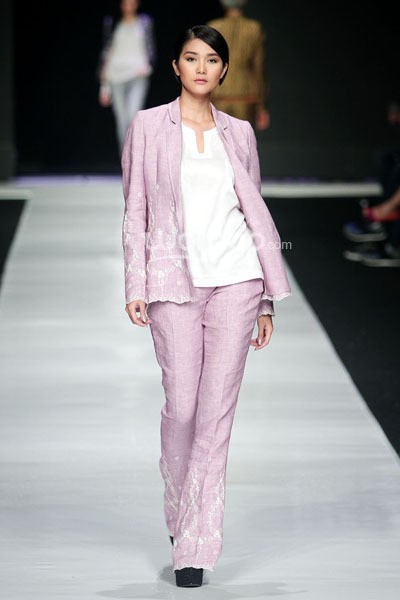 Jakarta, Indonesia - 24 Oktober. Hans Ubbink Spring/Summer 2014. Jakarta Fashion Week 2014 at Senayan City. 24 Oktober 2013. Jakarta. [Foto: Mohammad Abduh/Wolipop]