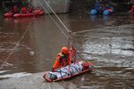 Simulasi Evakuasi Korban Banjir