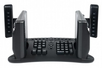 Desain keyboard saat ini diyakini masih kurang bersahabat dengan tangan dan bisa menyebabkan nyeri di pergelangan. Untuk itulah dibuat SafeType Keyboard dengan ergonomi yang baik, hanya saja penempatan tombol yang nyeleneh membuatnya sulit digunakan. (Kredit foto: Digital Trends)