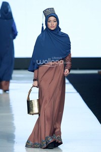 Jakarta, Indonesia - 24 Oktober. Fitri Aulia Glorius Moors. Voyage Jakarta Fashion Week 2014, at Senayan City. 24 Oktober 2013. Jakarta. [Foto: Mohammad Abduh/Wolipop]