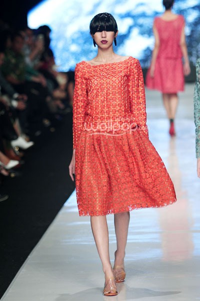 Jakarta, Indonesia - 24 Oktober 2013. Oscar Lawalata My Name is Andromeda. DEWI FASHION KNIGHTS Tale of The Goddess. Jakarta Fashion Week 2014 at Senayan City. Jakarta. [Foto: Mohammad Abduh/Wolipop]