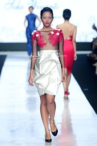 Jakarta, Indonesia - 23 Oktober. Soko Wiyanto Fiore. MAZDA YOUNG VIBRANT DESIGNERS Kodo soul of motion. Jakarta Fashion Week 2014 at Senayan City. 23 Oktober 2013. Jakarta. [Foto: Mohammad Abduh/Wolipop]