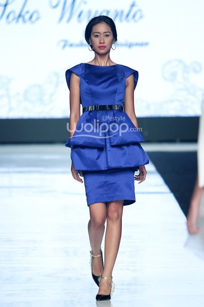 Jakarta, Indonesia - 23 Oktober. Soko Wiyanto Fiore. MAZDA YOUNG VIBRANT DESIGNERS Kodo soul of motion. Jakarta Fashion Week 2014 at Senayan City. 23 Oktober 2013. Jakarta. [Foto: Mohammad Abduh/Wolipop]