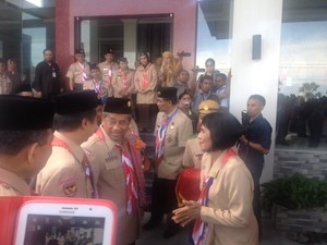 Mendikbud M Nuh dan Menpora Roy Suryo Hadiri Munas Pramuka di Kupang