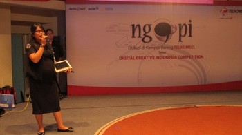     Pembicara terakhir Ngopi Roadshow kali ini adalah Diana Dwika, Associate Producer Detik TV yang memberikan sharing session tentang proses pembuatan video yang ciamik.