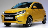 Suzuki A:Wind berdimensi (PxLxT) (3.600 mm, 1.600 mm, 1.540 mm) dan wheelbase 2.425 mm. Meski kecil, mobil ini dipercantik dengan pelek ukuran 16 inci dan dibalut ban ukuran 185/55.