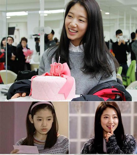 Park Shin Hye Rayakan Debut Anniversary ke-10 di Lokasi Syuting Heirs