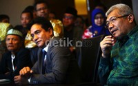 MS Kaban memberikan keterangan terkait pendeklarasian Yusril sebagai capres 2014.