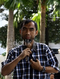 Abdul Hakim tiba di gedung KPK, Jakarta. Lamhot Aritonang/detikFoto.