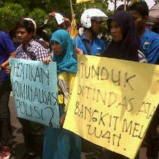 Polda Jatim Bantah Tangkap 145 Mahasiswa yang Berdemo