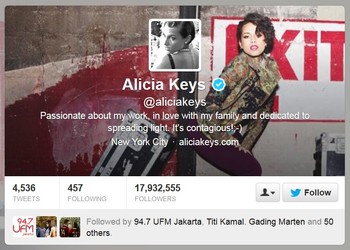     BlackBerry pada akhirnya lebih memilih Alicia Keys sebagai brand ambassador sekaligus Global Creative Director. Pilihan yang salah? (screenshot Twitter)
