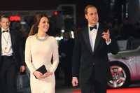 Tiba di lokasi acara, Kate Middleton dan Pangeran William langsung menjadi sorotan. Anthony Harvey/Getty Images.