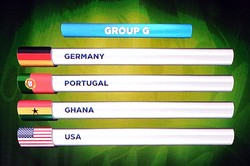 Di Grup G, tim unggulan asal Eropa, Jerman dipertemukan dengan Portugal, Ghana, dan Amerika Serikat. Buda Mendes/Getty Images.
