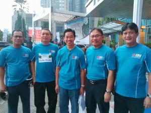 Para Bankir Kumpul dan Lari Pagi Peringati HUT IBI ke-8