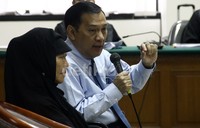 Selain Agus Marto, pengacara mantan Karo Perencanaan Kemenpora, Deddy Kusdinar, Rudy Alfonso menyebut 4 saksi lainnya juga bersaksi. Lamhot Aritonang/detikFoto.