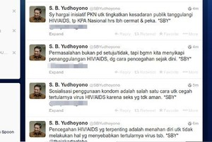 Lewat Twitter, Presiden SBY Ikut Komentari Pekan Kondom
