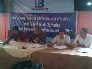Survei Indo Barometer di Kalangan Pemuda: PDIP No 1, PD Hanya 2,7%