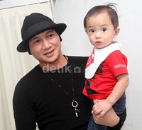 Saga tampak menggemaskan saat di depan kamera. Gus Mun/detikHOT.