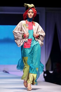 Ahmad Zaki Water City. IPBM Jabar collection 2014 at Ballroom Trans Luxury Hotel. Bandung. 09-Desember-2013. [Foto: Mohammad Abduh/Wolipop]