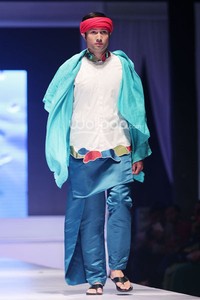 Ahmad Zaki Water City. IPBM Jabar collection 2014 at Ballroom Trans Luxury Hotel. Bandung. 09-Desember-2013. [Foto: Mohammad Abduh/Wolipop]