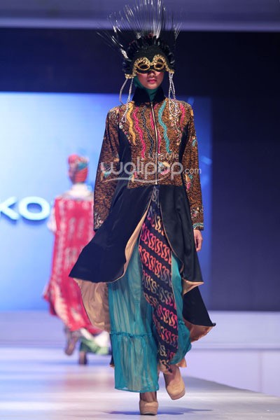 Ernie Kosasih Masquetik. IPBM Jabar collection 2014 at Ballroom Trans Luxury Hotel. Bandung. 09-Desember-2013. [Foto: Mohammad Abduh/Wolipop]