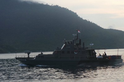 Gagahnya Kapal Patroli TNI AL di Anambas