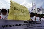 Verifikator Jamkesmas Minta Jadi Pegawai Tetap