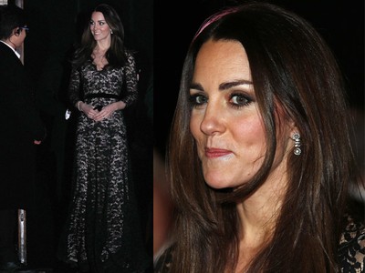 Keanggunan Kate Middleton Bergaun Hitam