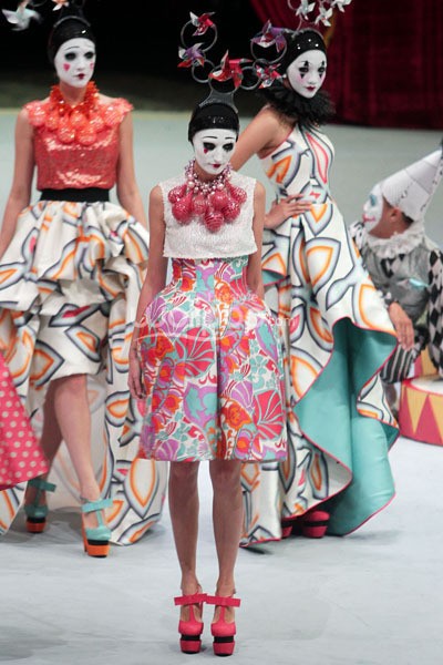 Sebastian Gunawan FANTASIRKUS. Bazaar Fashion Concerto 2014 at Jakarta Convention Center. Jakarta. 05 Desember 2013. [Foto: Mohammad Abduh/Wolipop]