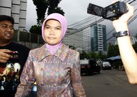 Riza tidak menjawab pertanyaan wartawan. Lamhot Aritonang/detikFoto.